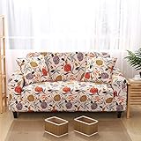 Lamberia Printed Sofa Cover Stretch Couch Cover Sofa Slipcovers for 4 Cushion Couch with One Free Pillow Case (Vine Flower, Sofa-4 Seater)