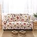 Lamberia Printed Sofa Cover Stretch Couch Cover Sofa Slipcovers for 4 Cushion Couch with One Free Pillow Case (Vine Flower, Sofa-4 Seater)