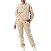 Facitisu 2 Piece Sets for Women Oversized Loungewear Womens sweat suit Hoodies and Sweatpants