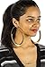 Goldtone Spring Style Extra Large 5 Inch Hoop Earrings (E-827)
