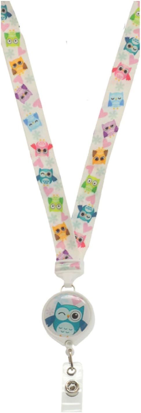 ID Avenue Boojee Bead Ribbon Owl Hoot Winked ID Tag Holder Necklace