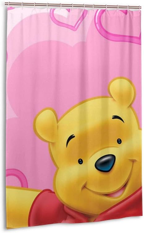 Amazon Co Jp 壁紙のくまのプーさん9 シャワーカーテン 防カビ 防水 おしゃれ かわいい 浴室カーテン 軽量 速乾 取付簡単 122x1cm ホーム キッチン