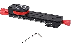 Dpofirs Macro Photography Rail Slider, Aluminum Alloy High Stability Macro Rail Slider for Take Photos