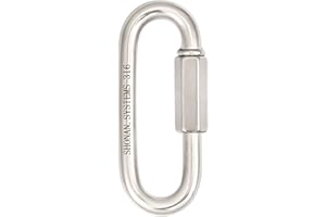 SHONAN 5" Chain Quick Link, Heavy Duty Marine Grade Screw Chain Link, Large Opening Chain Connector Chain Coupler, 2500 Lbs C