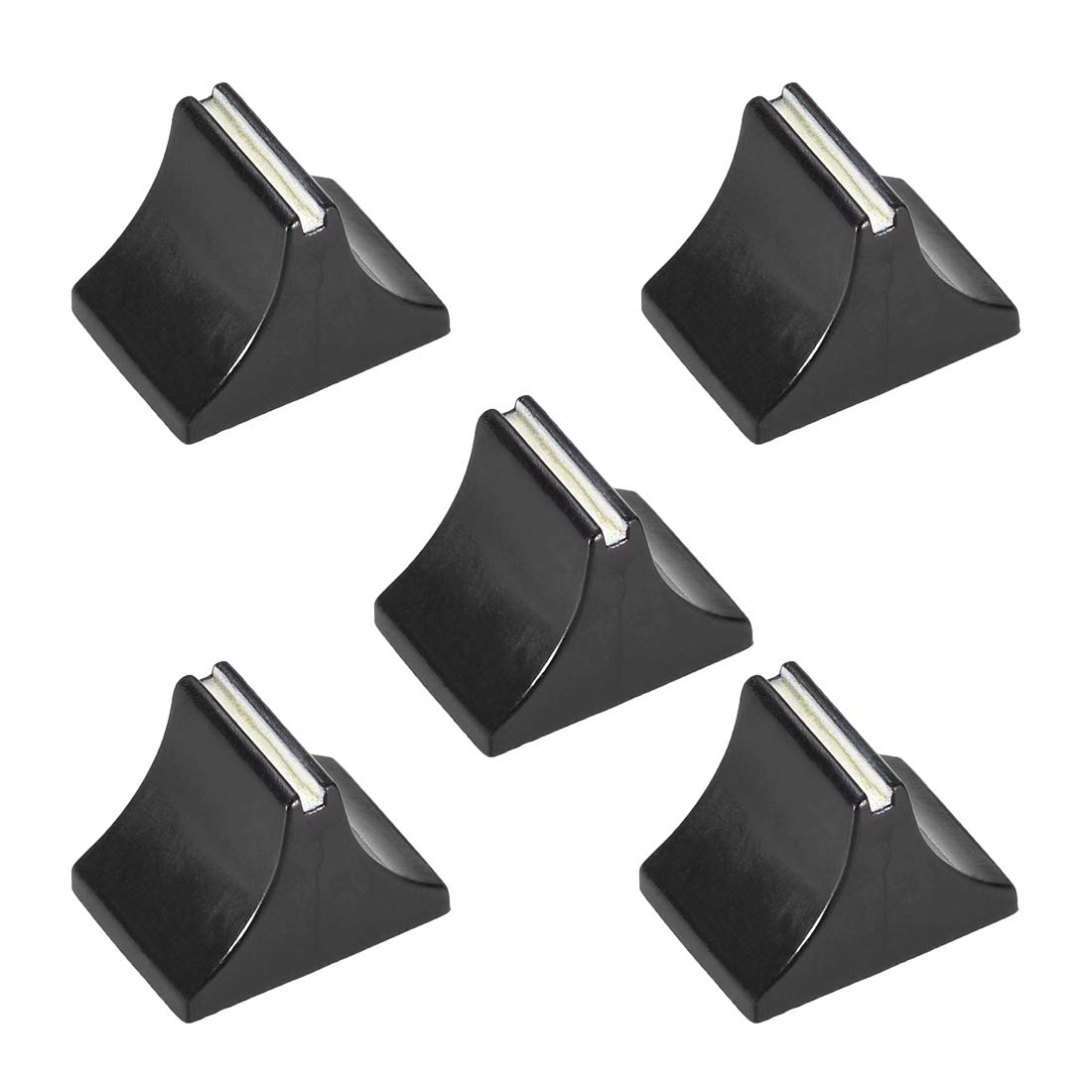 sourcing map Straight Sliding Potentiometer Push-Pull Cap for Volume Tone Fader Cap Stage Lighting Dimming Cap 5pcs