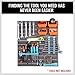 HORUSDY 44-Piece Garage Storage System Racks, Wall Mounted, Peg Board Hook and Panel Set, Tools parts and Craft Organizer Storage Racks (44-Piece)