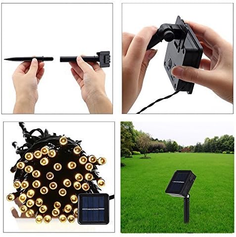 Solar Fairy String Lights, Solar Garden Lights 200 LED 8 Modes Outdoor Waterproof Decorative Lights for Outdoor Christmas - Image 5