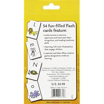 Alphabet Flash Cards (Brighter Child Flash Cards) - Epic Kids Toys