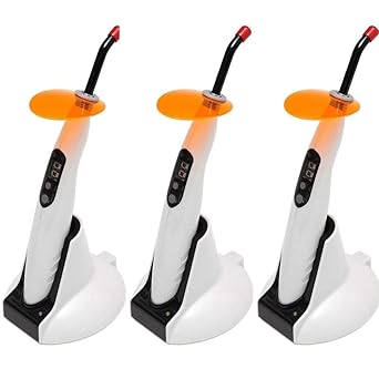 3tlg 5W Zahnarzt Polymerisationslampe Dental LED Curing Light lampe cordless