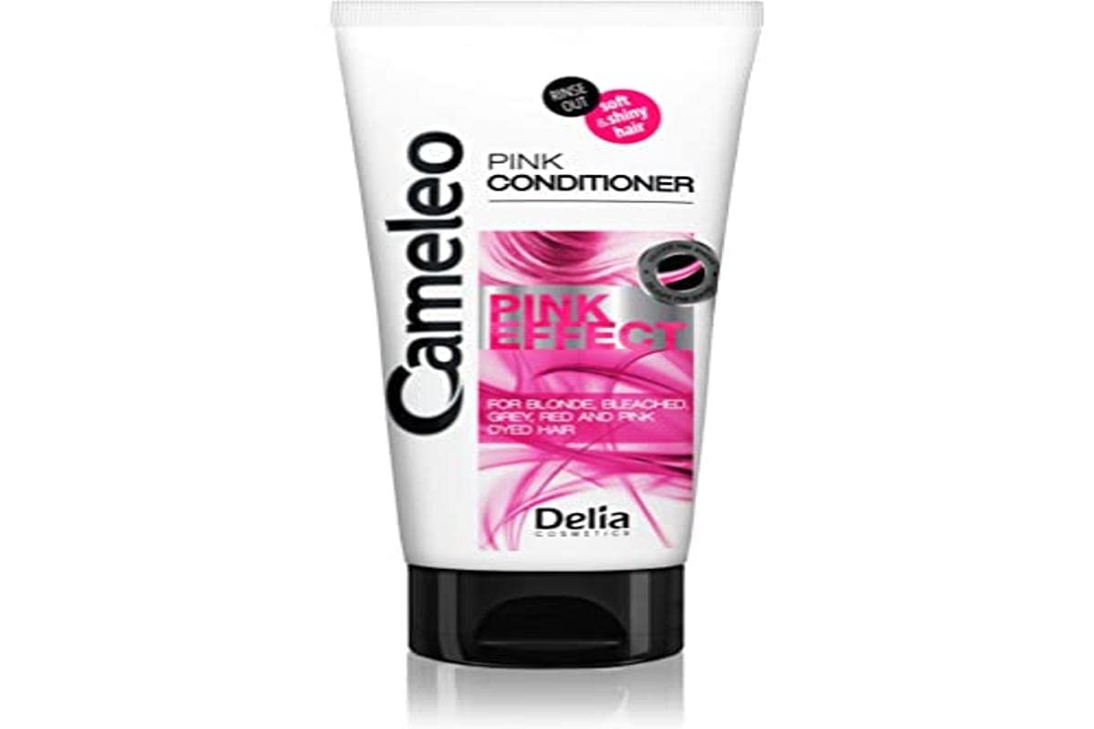 Cameleo - Pink Effect Conditioner with Grapefruit Extract for Blonde, Bleached, Red & Pink Dyed Hair - Soft & Shine Hair with Rose Highlights - No Parabens, Salt - 200 ml