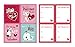 B-THERE School Valentine Day Sticker Cards - Pack of 64 Cards. Fun & Cute Designs Featuring Foil & Sentiments, Kids Valentines Cards