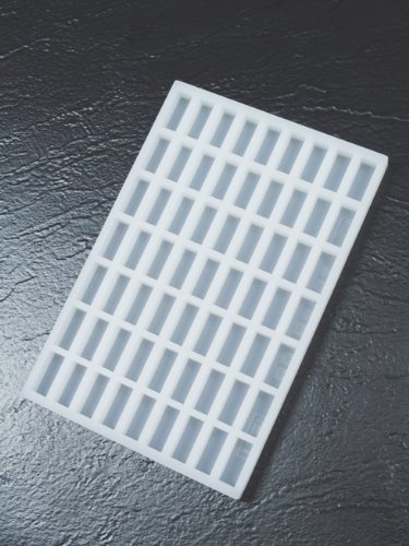 Click Here to See More Images Silicone Mold for Ganache and Chocolate, Rectangle, 35mmx14.5mmx14.5mm high, 63 Cavities