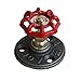 Retro Creative Metal Hand Wheel Hooks Wall Mounted Hardware Robe/Hat/Coat Hangers Door Knobs