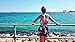 Women Sexy V Neck Printed Spaghetti Strap Beach Romper Shorts Jumpsuit Summer Playsuit, Light Blue 2, Small