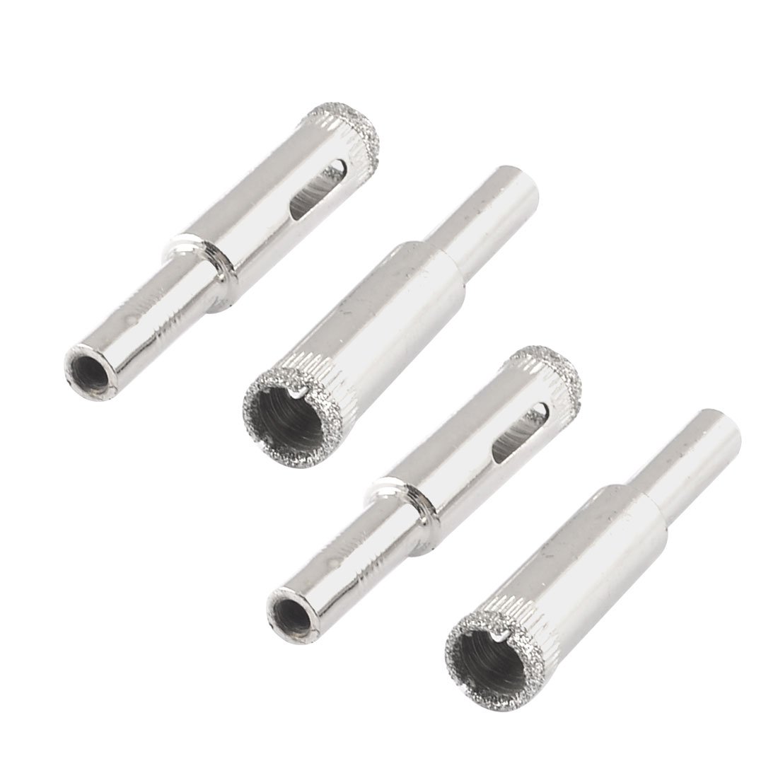 Sourcingmap 4 Pcs 10mm Dia Diamond Coated Drill Bit Glass Hole Saw Cutting Tool