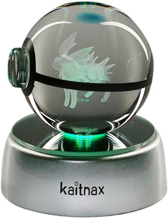 Kaitnax 3D Laser Etched Crystal Ball(50mm) Lamp with LED Base (Jolteon)
