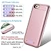 iPhone 7/iPhone 8 Battery Case, VinPone Rechargeable Extended iPhone 7 8 Battery Portable Charger for iPhone 7, iPhone 8 (4.7inch) Power Charging Case Pack Juice Bank -Rose Gold