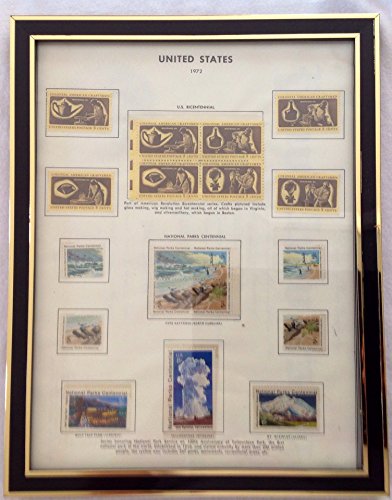 1972 United States Postage Stamp Picture Frame. Birthday Gift