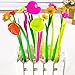 GreaQi(TM) Creative stationery Roller ball pen, tip pens, Fashion Colors, 10 packs (Silicone Flowers)