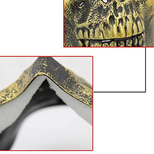 LUOEM Skull Skeleton Mask Full Face Protector Halloween Mask for