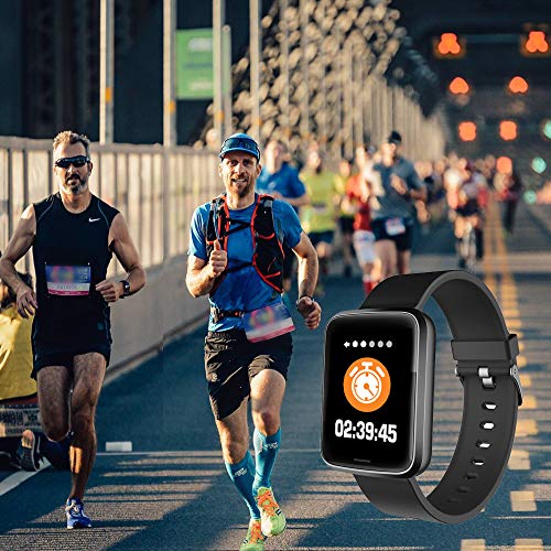 Lintelek Smart Watch, Smartwatch Blood Pressure Monitor, 1.3 Inch