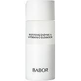 BABOR Enzyme & Vitamin C Powder Cleanser – Water-Activated Face Wash for Brightening & Exfoliation | Gentle Daily Polish for the Look of Refined Pores & Radiant-Looking Skin | Travel-Friendly