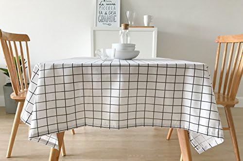 Nordic tablecloth Cloth Cotton Table Linen Table Cloth Gray Brief Literature and Art Tea Table The desk.-A-140x240cm(55x94inch)