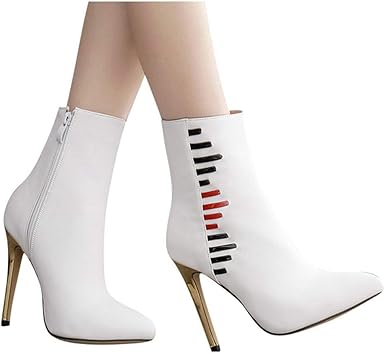 womens white booties