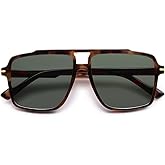 VANLINKER Polarized Trendy Oversized Aviator Sunglasses for Women Men 2025 Retro Shades VL9853