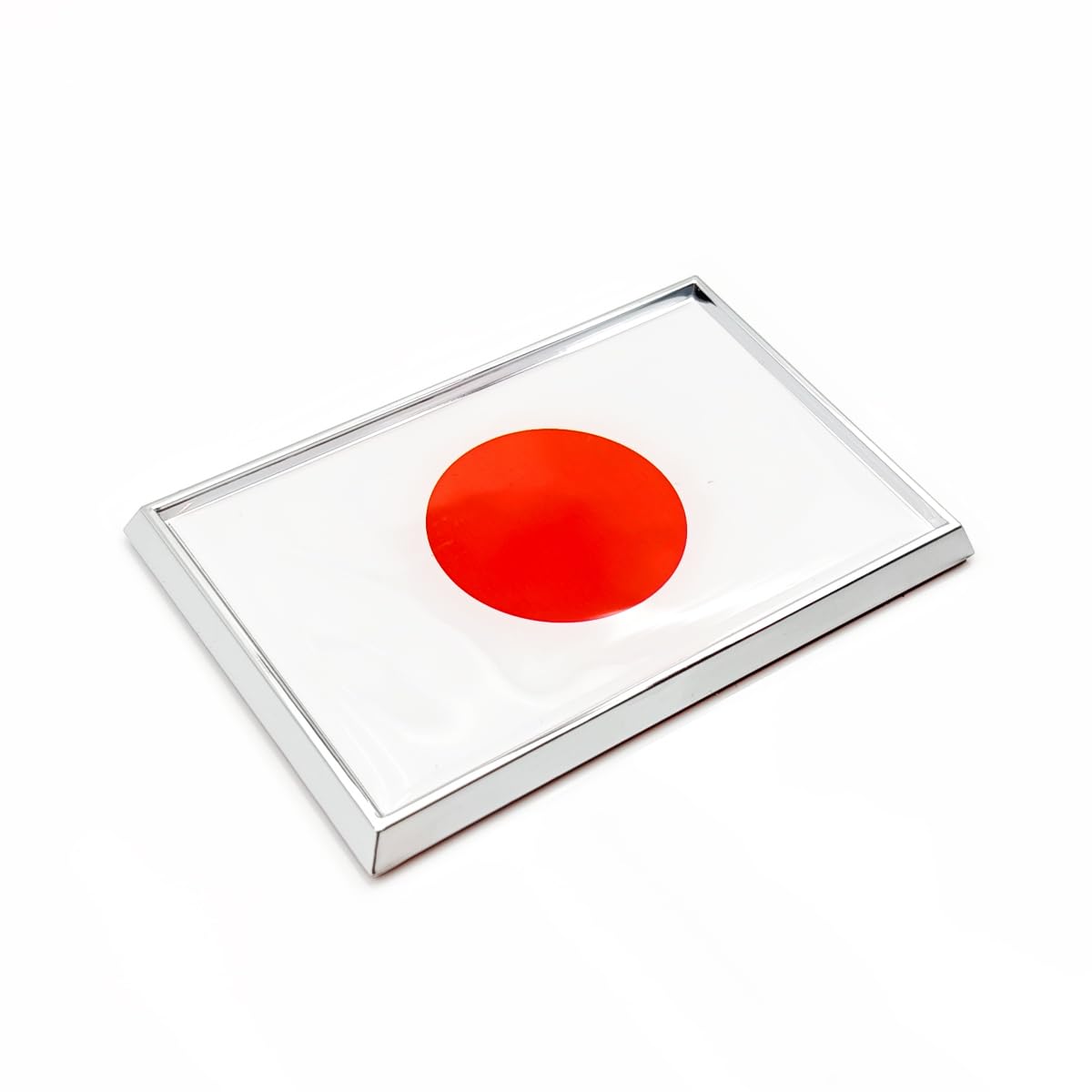 Photo 1 of Perdecor Japan Flag Sticker Emblem Japanese Decal Car Chrome Flags, 2 Pack, 3 x 2 inches