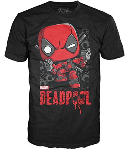Funko Men's Marvel - Deadpool Shots Shattered, Black, X-Large