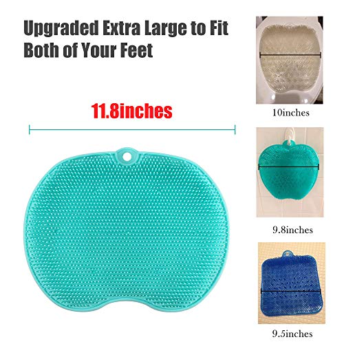 Extra Large Shower Foot Cleaner Scrubber Massager with NonSlip Suction