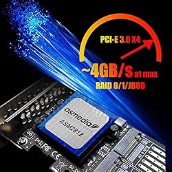 GLOTRENDS Dual M.2 PCIe NVMe X4 Adapter with PCIe