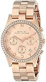 Marc by Marc Jacobs Women's MBM3118 Henry Rhinestone-Accented Rose Gold-Tone Analog Watch