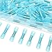 SOLOOP 100Pcs Heat Shrink Butt Connectors Crimp Electrical Terminals Heat shrink wire connector 16-14 AWG Kit Blue