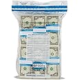 BankSupplies Ultima Blue Dual Pocket Clear Deposit Bags | 12W x 16H | Pack of 100 | Transit, Transfer, Valuables | Tamper Evi