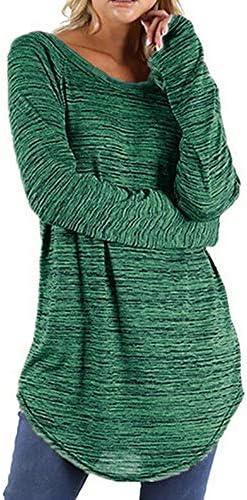 Women's Tops Clothes Ladies Irregular Hem Long Sleeve Casual Loose Blouses Shirts Tee Top Sweatshirts