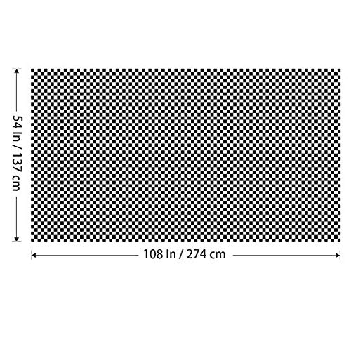 Avando Black and White Gingham Checkered Tablecloths, Waterproof Oil Resistant Picnic Table Covers Disposable Table Cover 54" x 108" Pack of 3 Tableware for Party Catering Events