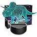 3D Night Light Dinosaur Triceratops 3D Lamp Optical Illusion Nightlights Touch Switch Bedside Lamp 7 Colors Changing LED Lamps Birthday Gifts for Girls Kids Children Boys Adults (N01 Triceratops)