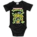 Teenage Mutant Ninja Turtles Baby Girls/Boys Short Sleeve Bodysuit
