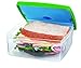 Fit & Fresh Kids' Lunch Sandwich POD with Removable Ice Pack, BPA-Free Leftover Container, 2.75-Cup Capacity Food Storage Box, Freezer/Microwave/Dishwasher Safe