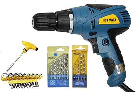 Digital Craft Powerful Electric Screw Driver Cum Drill Machines with Screw Driver Bits&Sockets Drills Bits Pistol Grip Drill