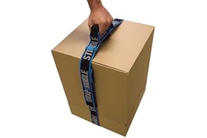 8’ Carry Strap with Handle | Adjustable Belt | Easy, Safe, Secure, Lifting, Moving, Carrying Heavy Boxes, Groceries | Best Luggage Strap (Strap-A-Handle 8ft. Length, 50lb. Capacity)