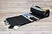 Open Road Goods Thick Charcoal/Black/Grey Mexican Yoga Blanket - Serape Fish Design - Handmade