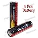 TrustFire 4Pcs Protected 14500 3.7V 900mAh Rechargeable Lithium Batteries