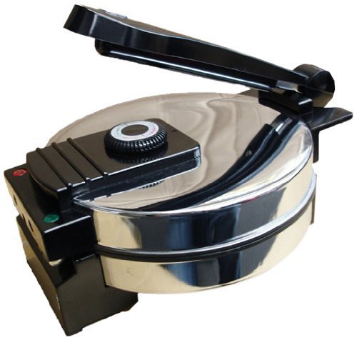 Saachi SA1650 Electric Non-Stick Roti Chapati Flat Bread Wraps/Tortilla Maker with Temperature Control (Renewed)