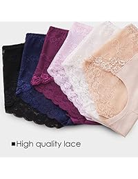 Ropa interior de encaje, suave, sin costuras, sexy, de encaje, para mujer