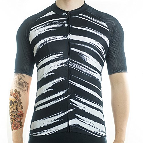 Racmmer Mens Breathable Short Sleeve Cycling Jersey Bike Shirt Cycling Clothing