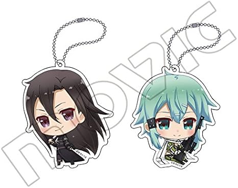 Amazon ソードアート オンラインii アクリルキーホルダーセット B キリト シノン アニメ 萌えグッズ 通販