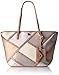 It Girl 9s Jacquard Ava Patchwork Tote Bag, ECRU-WHITE/MINK/CASHMERE/DOVE/CHALK, One Size